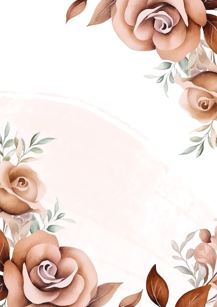 Invitación de lujo dorada realista con flora y flores
