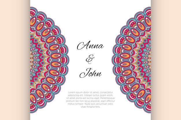 Invitación de mandala