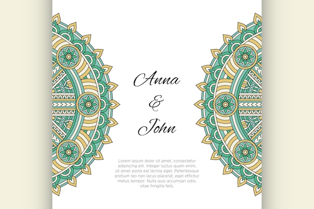 Invitación de mandala