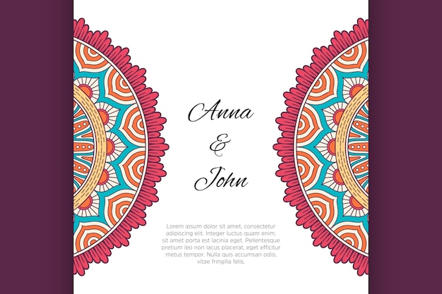 Invitación de mandala