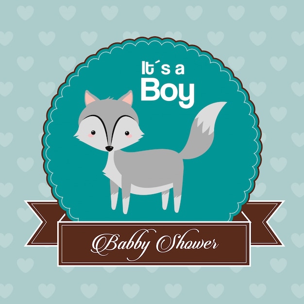 La invitación de la tarjeta de Baby Shower es una celebración de niño