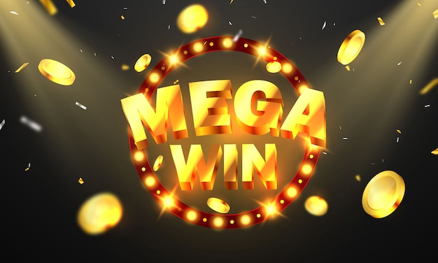 Invitación vip de lujo Mega Casino con confeti Fiesta de celebración Juegos de azar