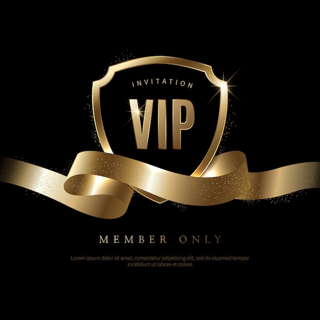 Invitaciones vip de lujo y fondos de cupones