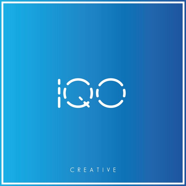 IQO Premium Vector El último diseño de logotipo Creativo Logo Vector Ilustración Logo Creativo Monograma
