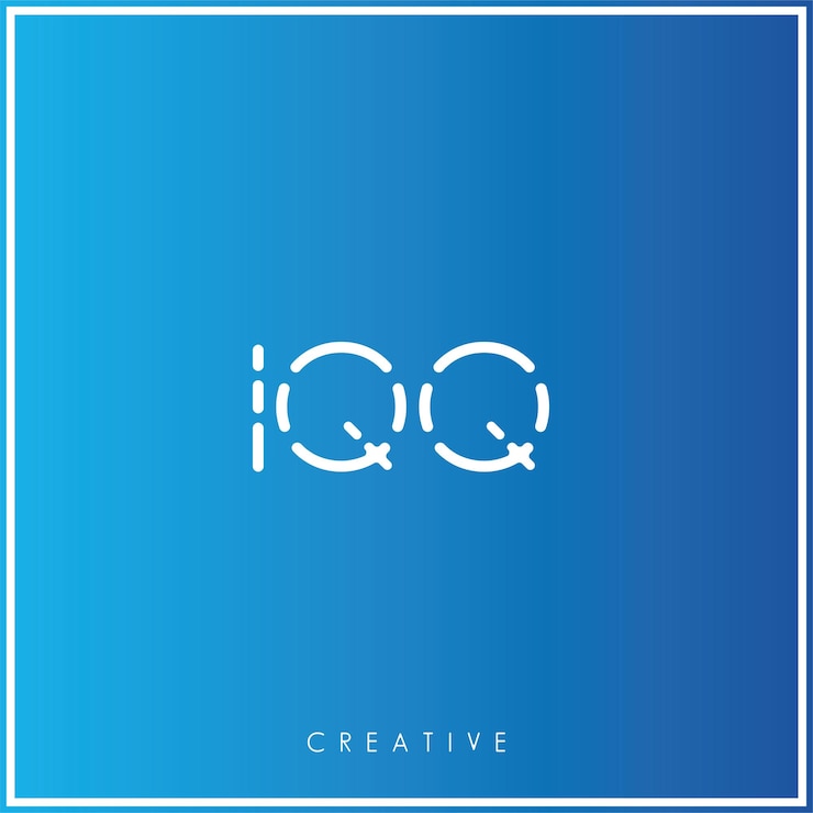 Vector iqq premium vector más tarde diseño de logotipo diseño creativo ilustración vectorial logotipo monograma creativo
