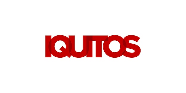 Iquitos en el emblema de Perú El diseño presenta un vector de estilo geométrico