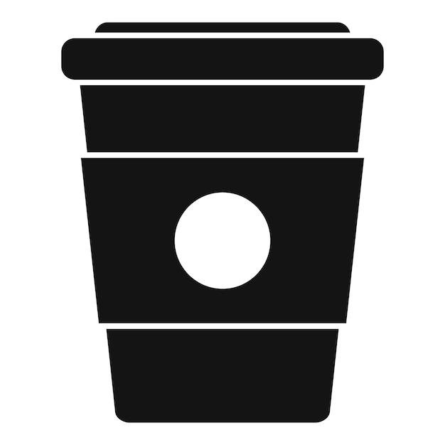 Para ir icono de taza de café vector simple Servicio de oficina Trabajar en línea
