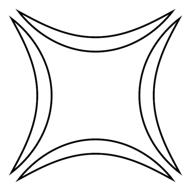 Ira icono símbolo agresión ilustración concepto curva línea ira dibujos animados