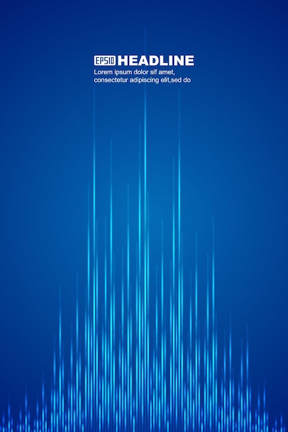 Irradiando las líneas luminosas del fondo del vector de velocidad de Internet