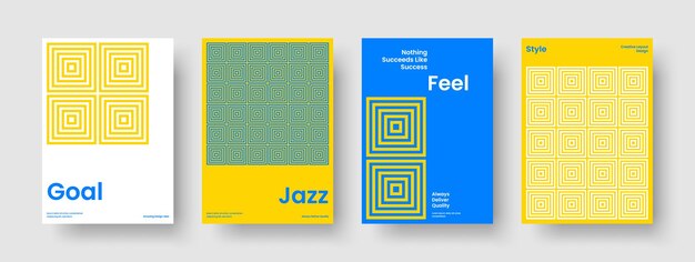 Isolated Book Cover Design Modern Poster Template Geometric Background Layout Banner Report