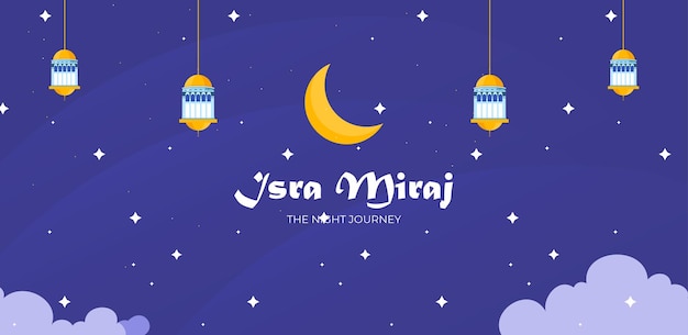isra miraj 2024 las plantillas de fondo del viaje nocturno