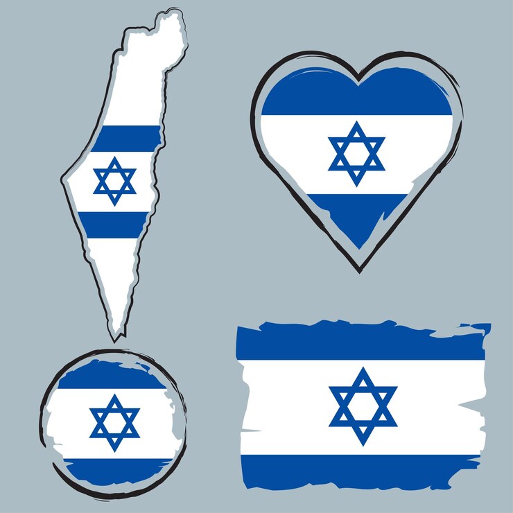israel diseño bandera conjunto viajes internacional