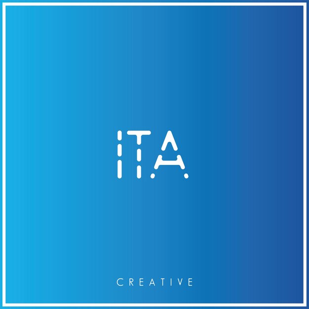 ITA Premium Vector El último diseño de logotipo Creativo Logo Vector Ilustración Logo Creativo Monograma