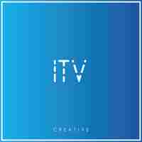 Vector itv premium vector latter diseño de logotipo creativo logotipo ilustración vectorial logotipo monograma creativo