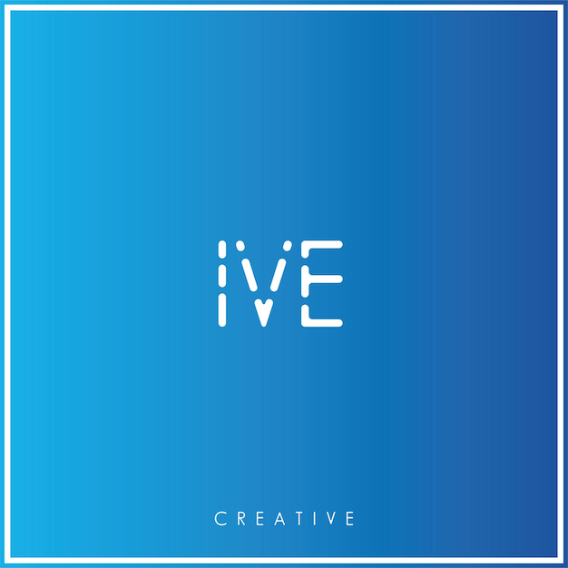 IVE Premium Vector El último diseño de logotipo Creativo Logo Vector Ilustración Logo Creativo Monograma