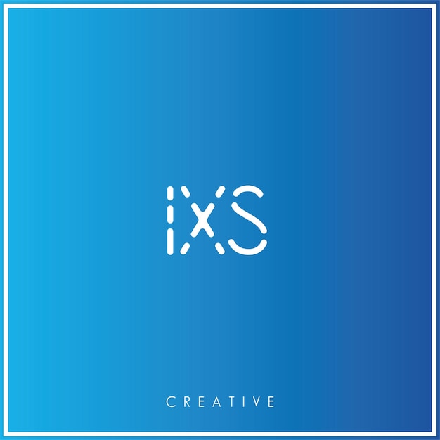 IXS Premium Vector Más tarde Diseño de logotipo Creativo Ilustración vectorial Logotipo Monograma creativo
