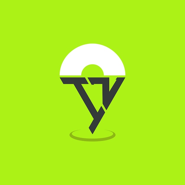IZ Diseño de logotipo de ubicación Letras modernas IZ Pinpoint Logotipo para aplicaciones de mapas de navegación y negocios basados en la ubicación