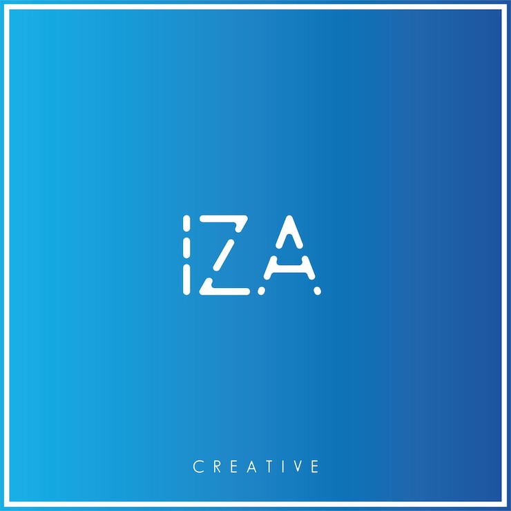 Vector iza premium vector último diseño de logotipo creativo logotipo ilustración vectorial logotipo monograma creativo