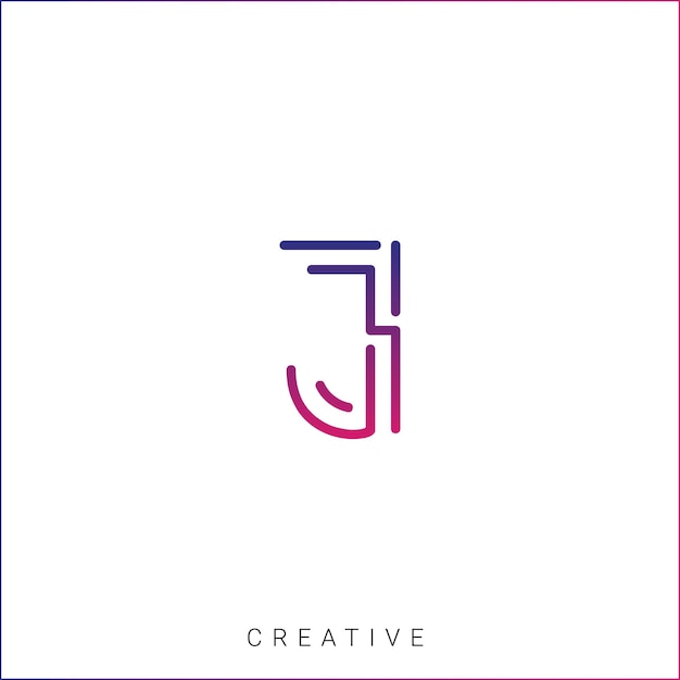 J Diseño creativo de logotipo Branding Diseño de logotipo Ilustración vectorial Diseño moderno Diseño de monograma