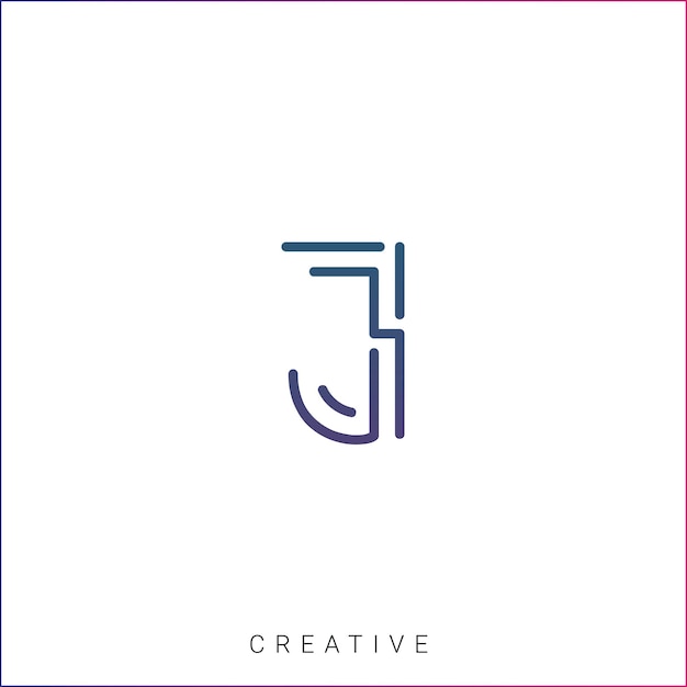 J Diseño creativo de logotipo Branding Diseño de logotipo Ilustración vectorial Diseño moderno Diseño de monograma