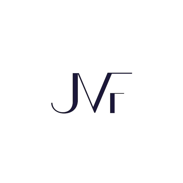 J M Diseño del logotipo del monograma inicial