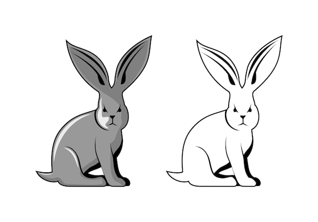 Jackrabbit Diseño de personajes Ilustración formato eps vectorial adecuado para sus necesidades de diseño logotipo ilustración animación etc.
