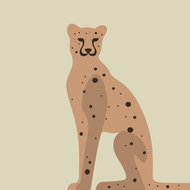 Jaguar leopardo guepardo vector ilustración