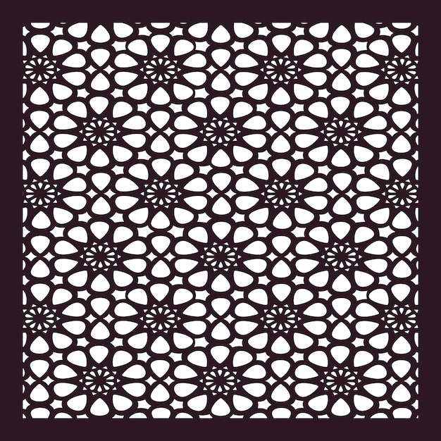 Jali Diseño de patrón sin igual Diseño geomátrico Diseño de azulejos Diseño de telas y tejidos