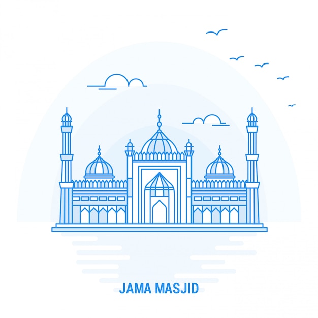JAMA MASJID Blue Landmark