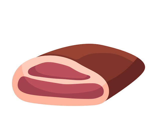 Jamón de pollo Concept Meat Esta ilustración representa un jamón suculento como un producto cárnico