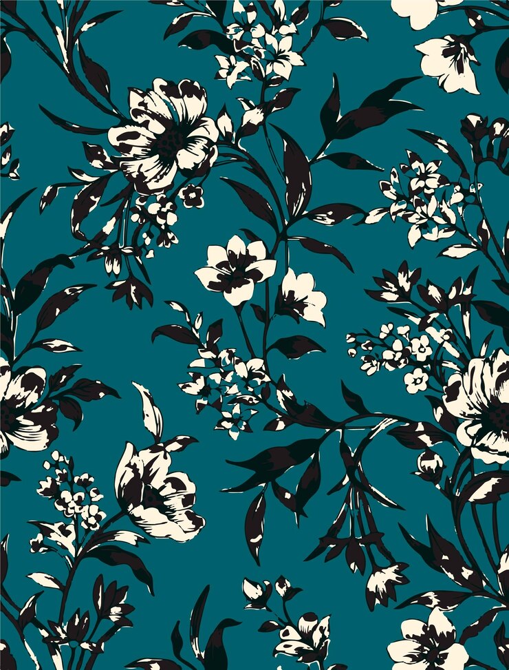 jardín floral florecimiento patrón de flores papel tapiz sin costuras diseño ilustración decoración ornamento