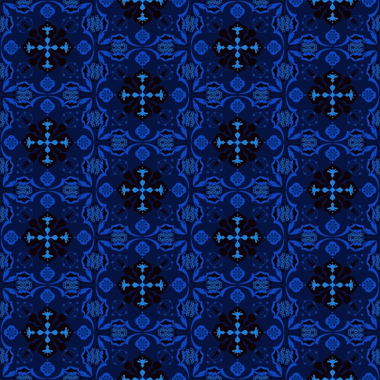 Vector jardín naturaleza patrón sin costuras fondo floral damasco ornamento de bodas aborigen arte