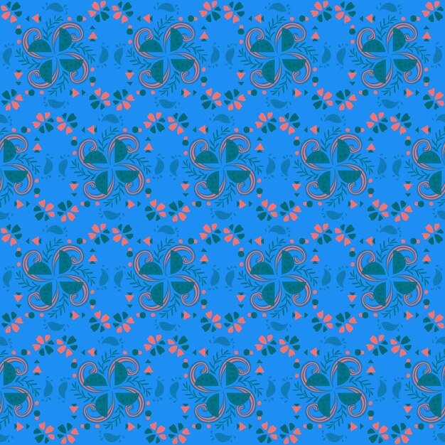 Jardín Naturaleza Patrones Sin Fisuras Fondo Floral Damasco Ornamento Aborigen