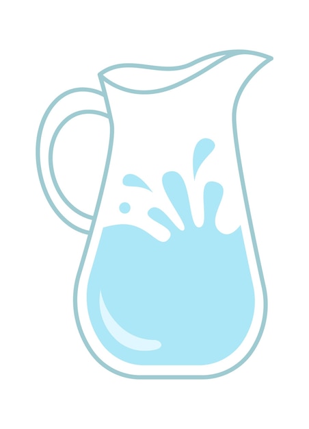 Jarra de agua icono ilustración vectorial