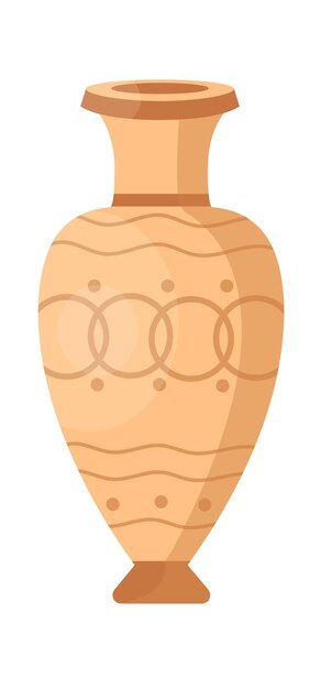 Jarrón decorativo vintage ilustración vectorial