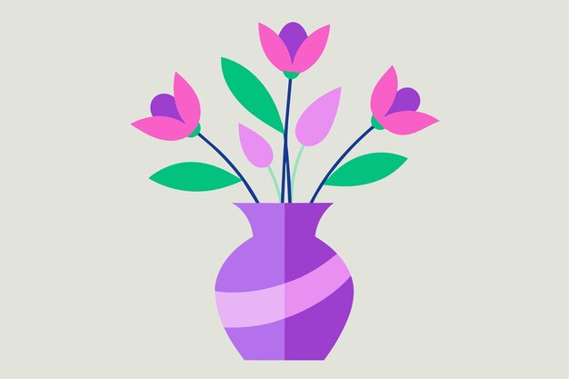 un jarrón con flores en él y una imagen de tulipanes
