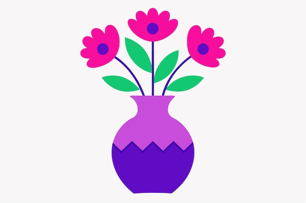 un jarrón con flores que dice el nombre en él