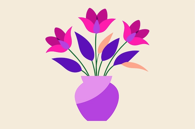 un jarrón con flores que tiene las palabras tulipanes en él