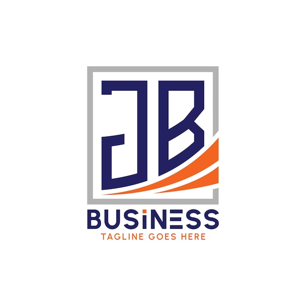 JB Business Logo Carta Moderno JB Logo para la marca corporativa JB Logo de éxito de crecimiento