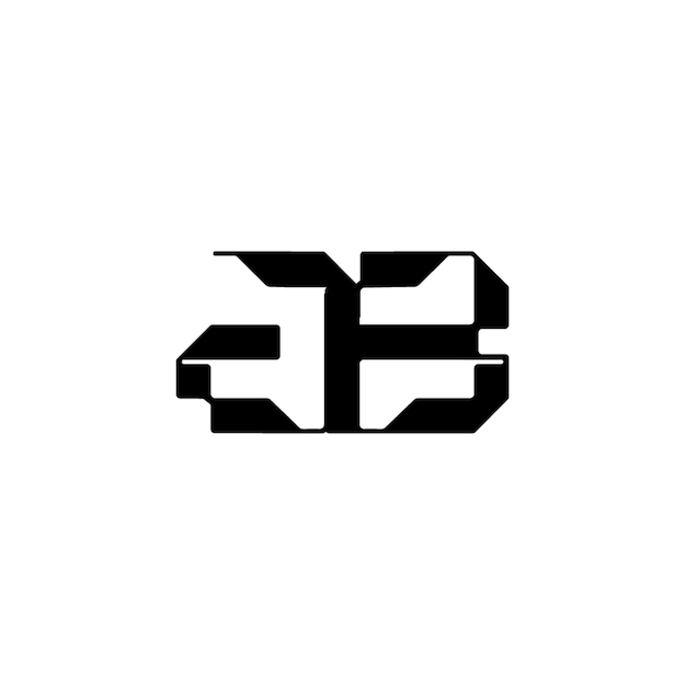 JB monograma diseño del logotipo letra texto nombre símbolo monocromo logotipo carácter alfabeto logotipo simple