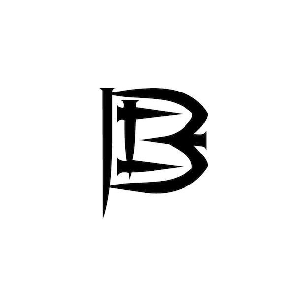 JB monograma diseño del logotipo letra texto nombre símbolo monocromo logotipo carácter alfabeto logotipo simple