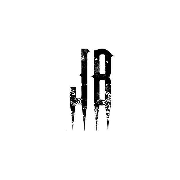 JB monograma diseño del logotipo letra texto nombre símbolo monocromo logotipo carácter alfabeto logotipo simple