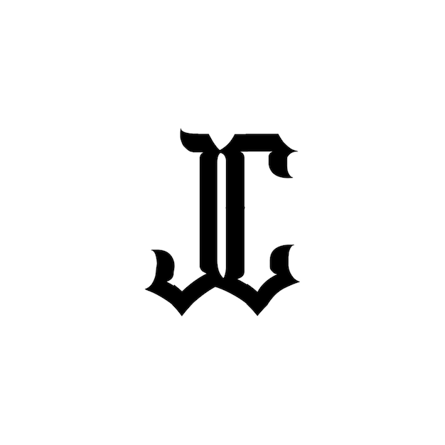 JC monograma diseño del logotipo letra texto nombre símbolo monocromático logotipo alfabeto carácter logotipo simple
