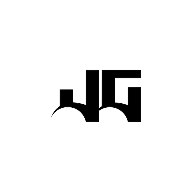 JC monograma diseño del logotipo letra texto nombre símbolo monocromático logotipo alfabeto carácter logotipo simple