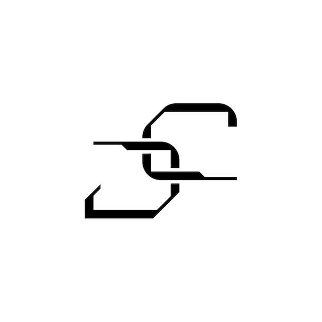 JC monograma diseño del logotipo letra texto nombre símbolo monocromático logotipo alfabeto carácter logotipo simple