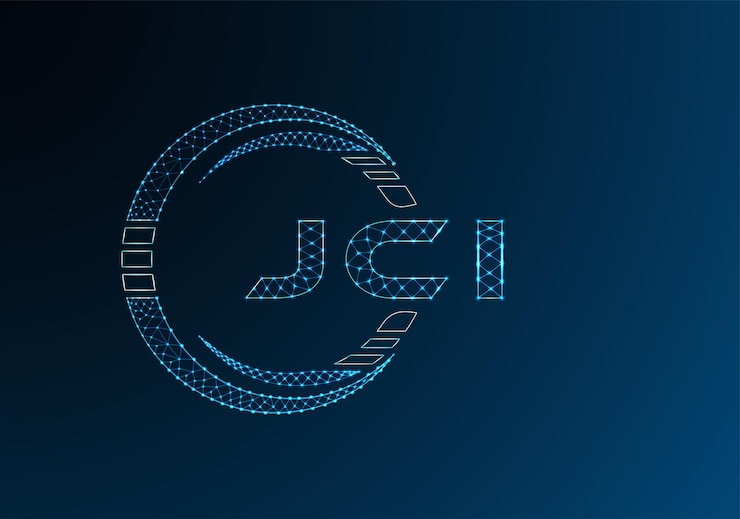 Vector jci low poly letter logo vector design jci lower poly logo design low poly logo