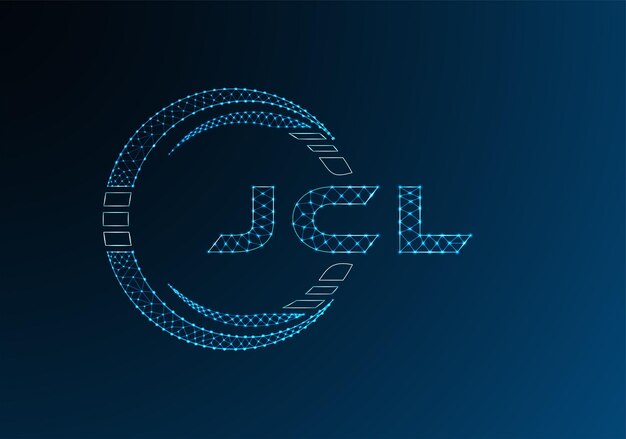 JCL low poly letter logo vector design JCL lower poly logo design Low poly logo