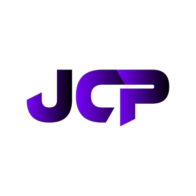 JCP creativo abstracto letra inicial símbolo icono vector diseño del logotipo