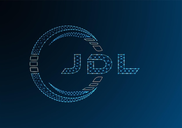 JDL low poly letter logo vector design JDL lower poly logo design Low poly logo