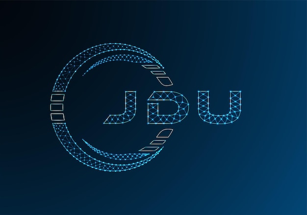JDP low poly letter logo vector design JDP lower poly logo design Low poly logo